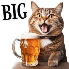 [LINEスタンプ] 酒☆にゃんこ【BIG】