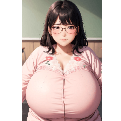 [LINEスタンプ] 巨物少女写真