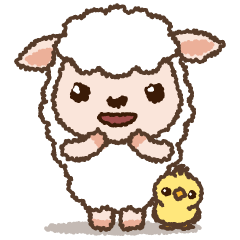 [LINEスタンプ] ヒツジくん♡毎日使える言葉スタンプ