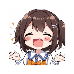 [LINEスタンプ] 元気娘のリアクションスタンプ