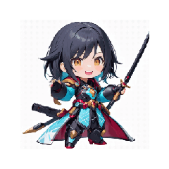 [LINEスタンプ] 未来武将のサイバーソードスタンプ