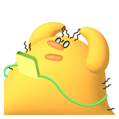 [LINEスタンプ] 感情あふれるひよこ「ピル」