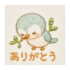 [LINEスタンプ] ハンドメイド作家アニマル（刺繍ビーズ）