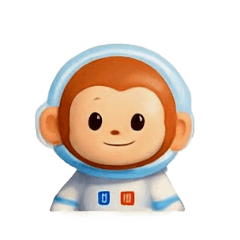 [LINEスタンプ] 3Dおさるさん＆宇宙