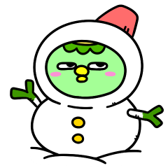 [LINEスタンプ] かっぱの冬休み