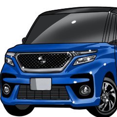 [LINEスタンプ] 車(ミニバン90)クルマバイクシリーズ