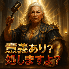 [LINEスタンプ] ジャッジメント婆さん