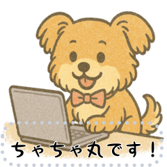 [LINEスタンプ] がんばれちゃちゃ丸！（メッセージ）