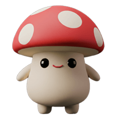 [LINEスタンプ] 赤いキノコちゃん