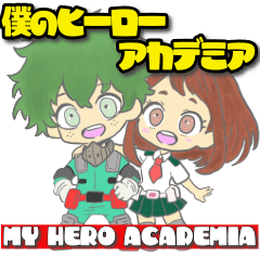 [LINEスタンプ] 【ヒロアカ】日常会話 落書き風スタンプ1