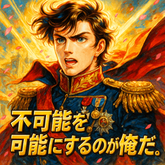 [LINEスタンプ] ナポレオン【少女漫画風】