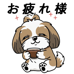 [LINEスタンプ] 使い易いシーズーの普段使いの優しい会話