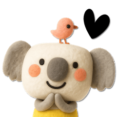 [LINEスタンプ] mottoのほんわかアニマル(3D)♡伝える