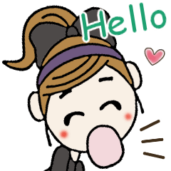 [LINEスタンプ] おちゃめの毎日使える楽しい会話,挨拶,返事