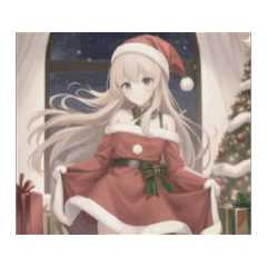 [LINEスタンプ] ▶️可愛いクリスマス♥️キュートガール