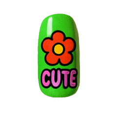 [LINEスタンプ] ポップ＆カラフルネイルチップ♡〜付け爪〜