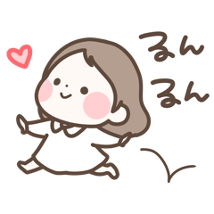 [LINEスタンプ] なんか癒されるスタンプ（おんなのこ）