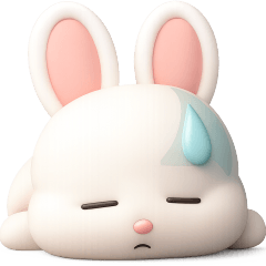 [LINEスタンプ] おはうさ再び【ぷっくり3D+クリスマス】